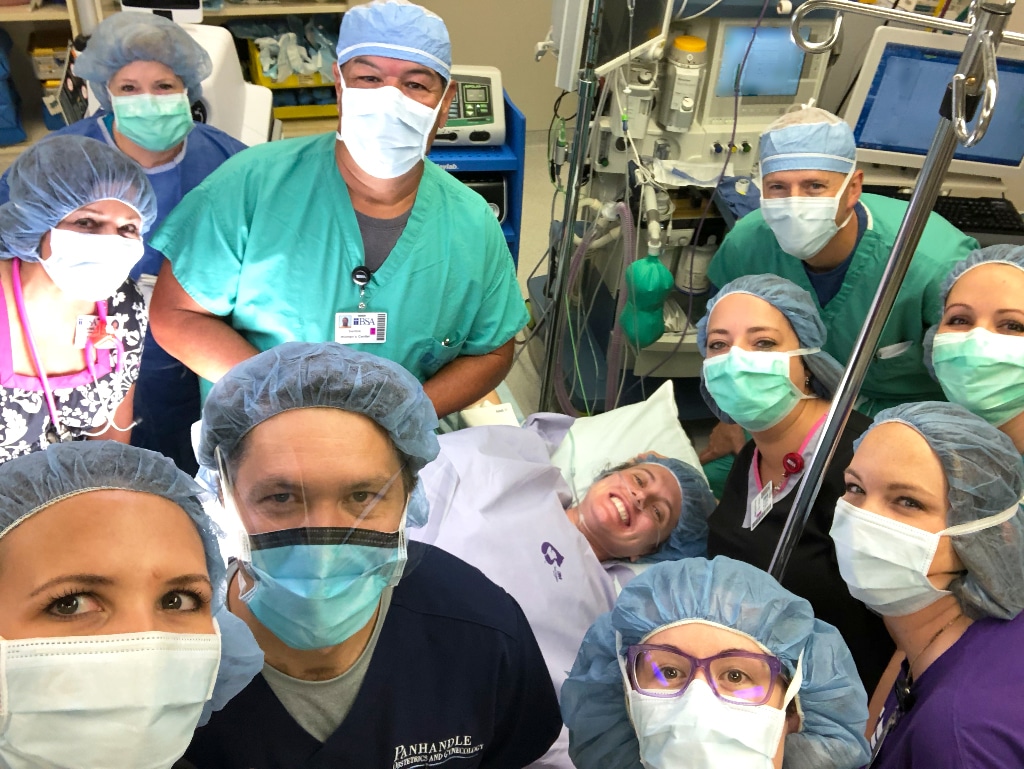 BSA Celebrates Mother Heading into C-Section